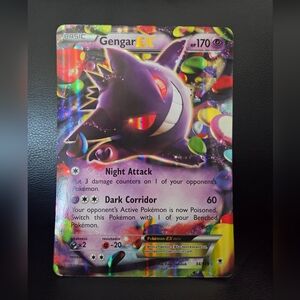 Jumbo Pokémon Gengar EX 34/119 Holo Card XY Phantom Forces